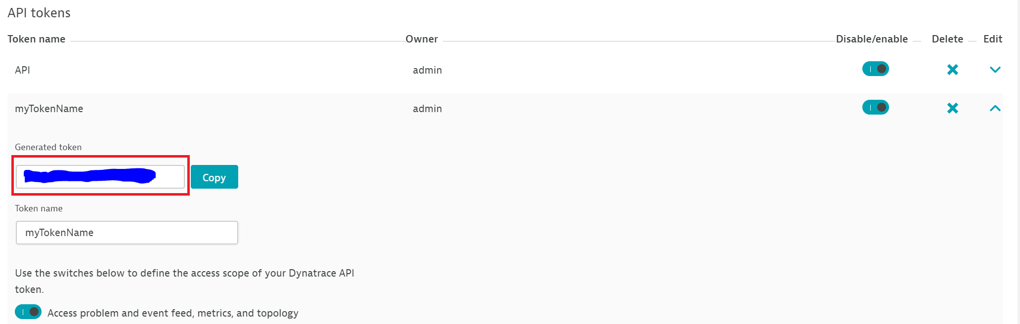 Add Token Name