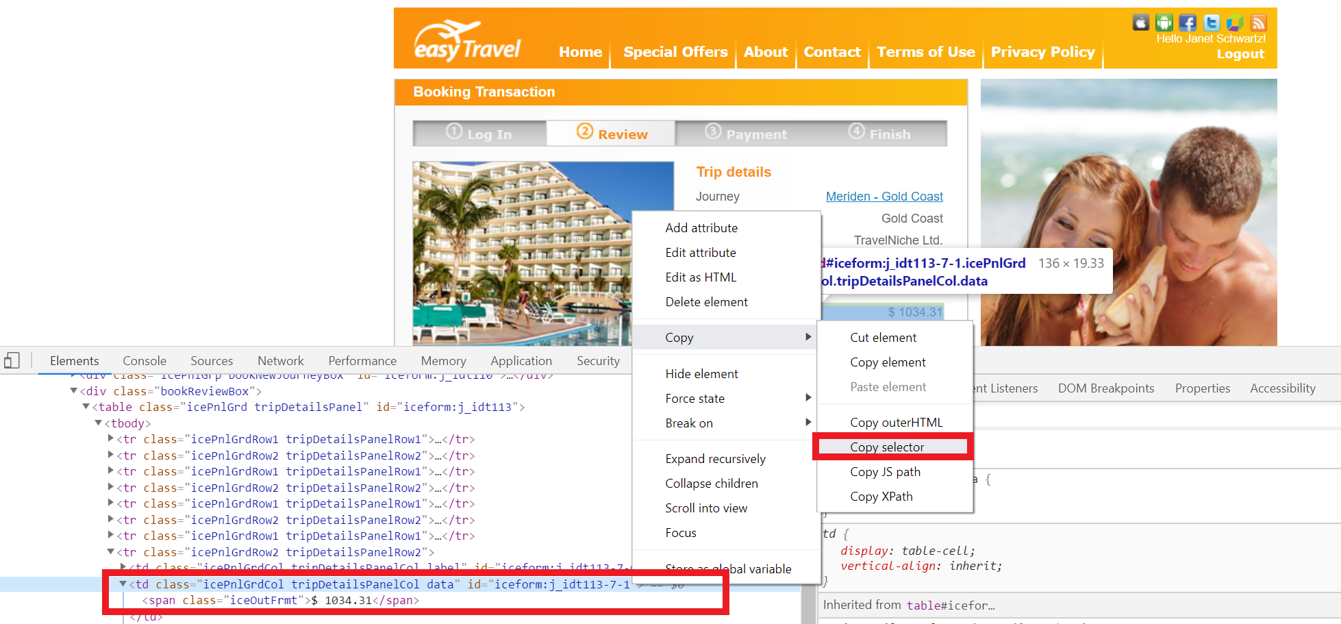 easyTravel Step 4