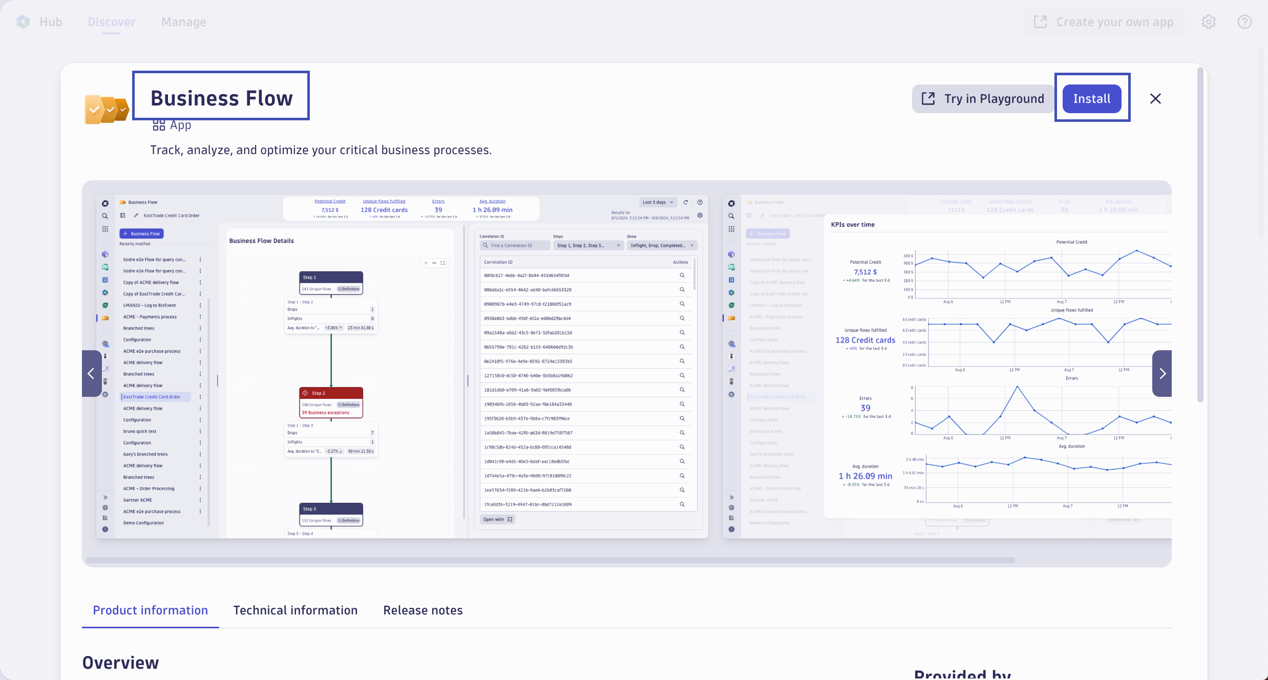 Business Flow app
