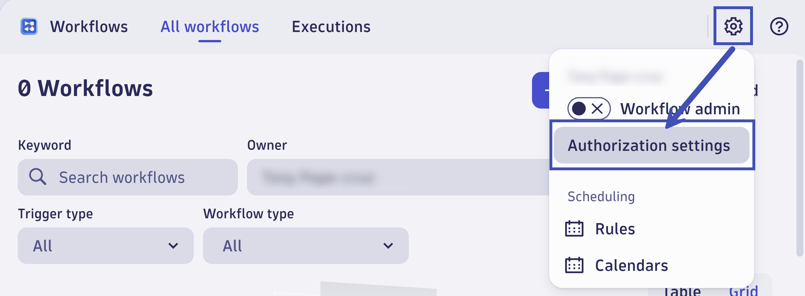 Workflows Authorization