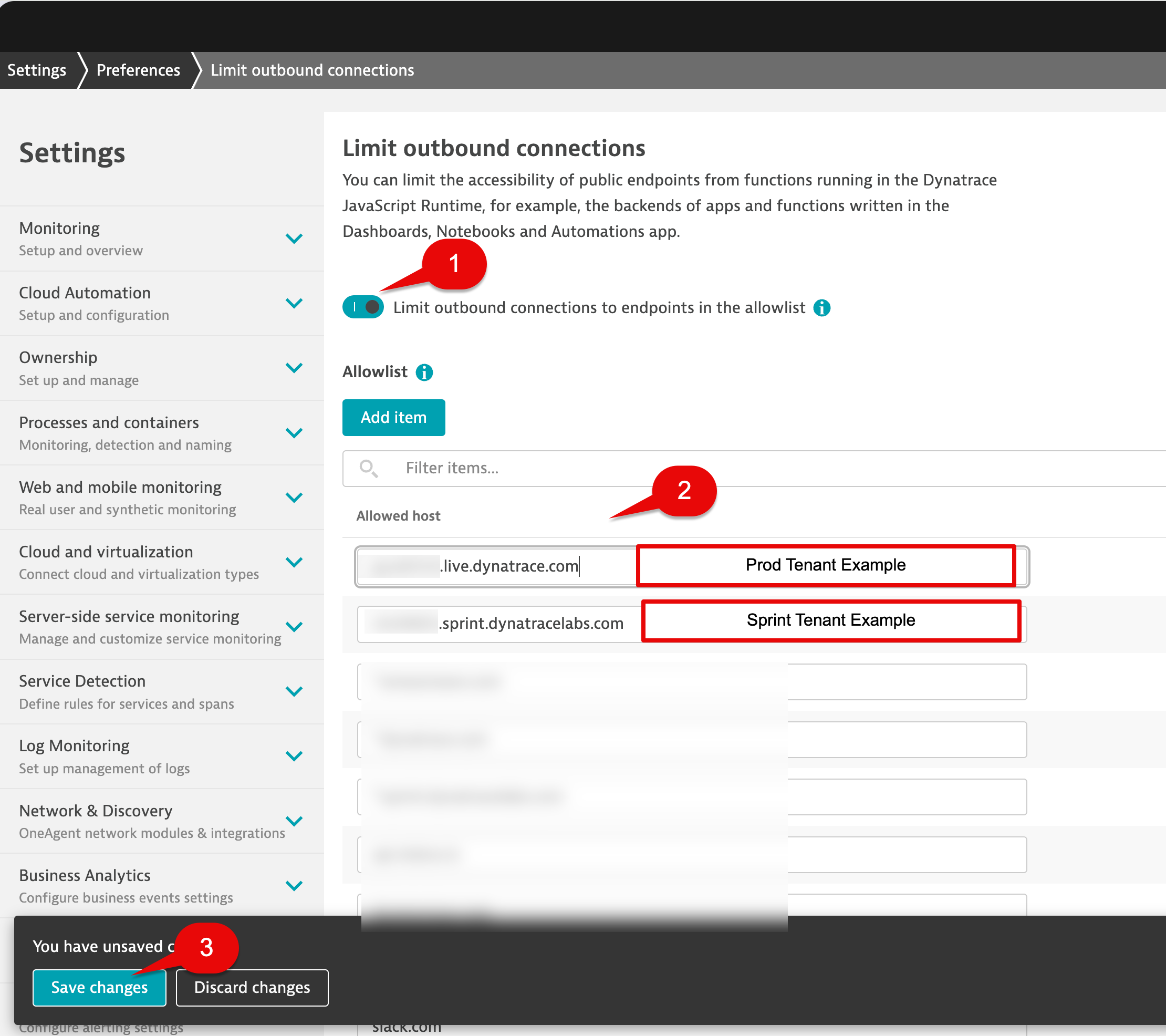 Limit Outbound Connections