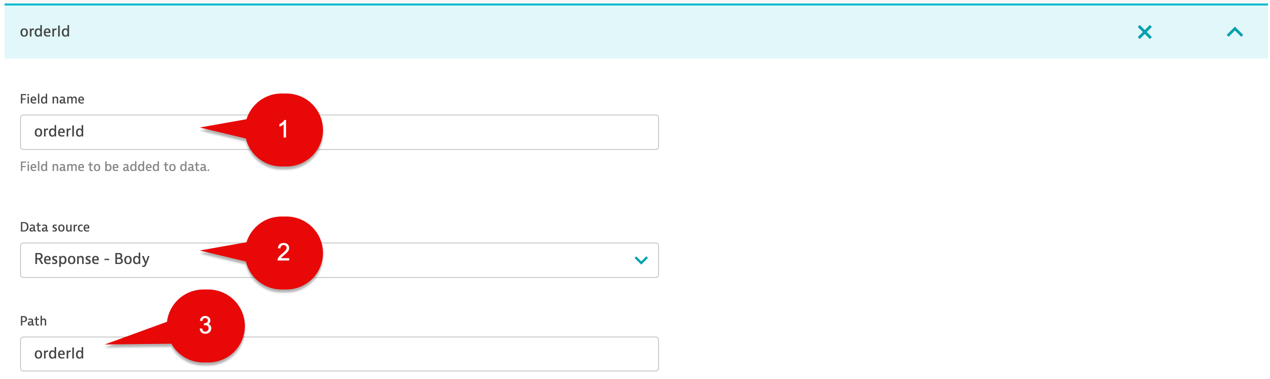 Event Data orderId