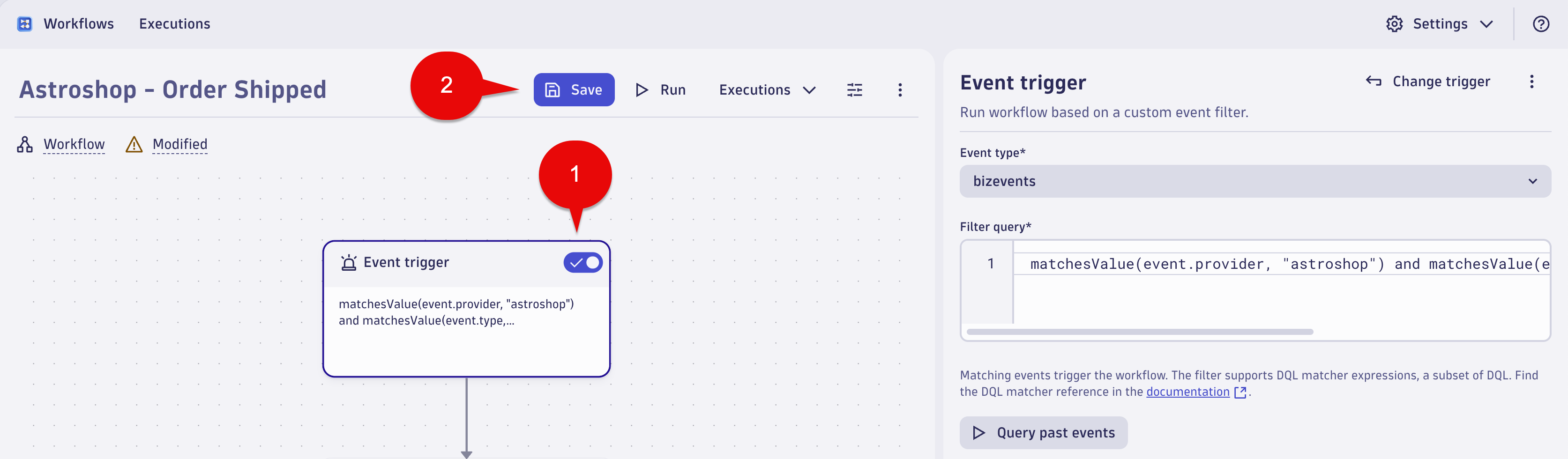 Enable and Save Workflow