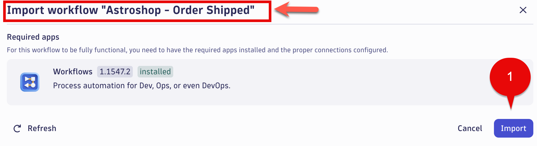 Workflow Import