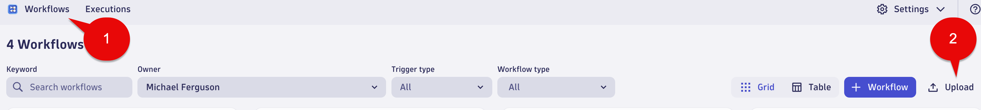 Workflow Import