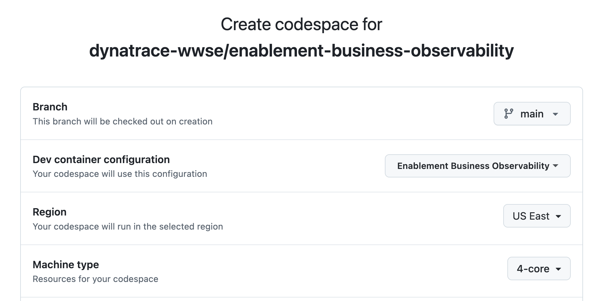 github new codespaces