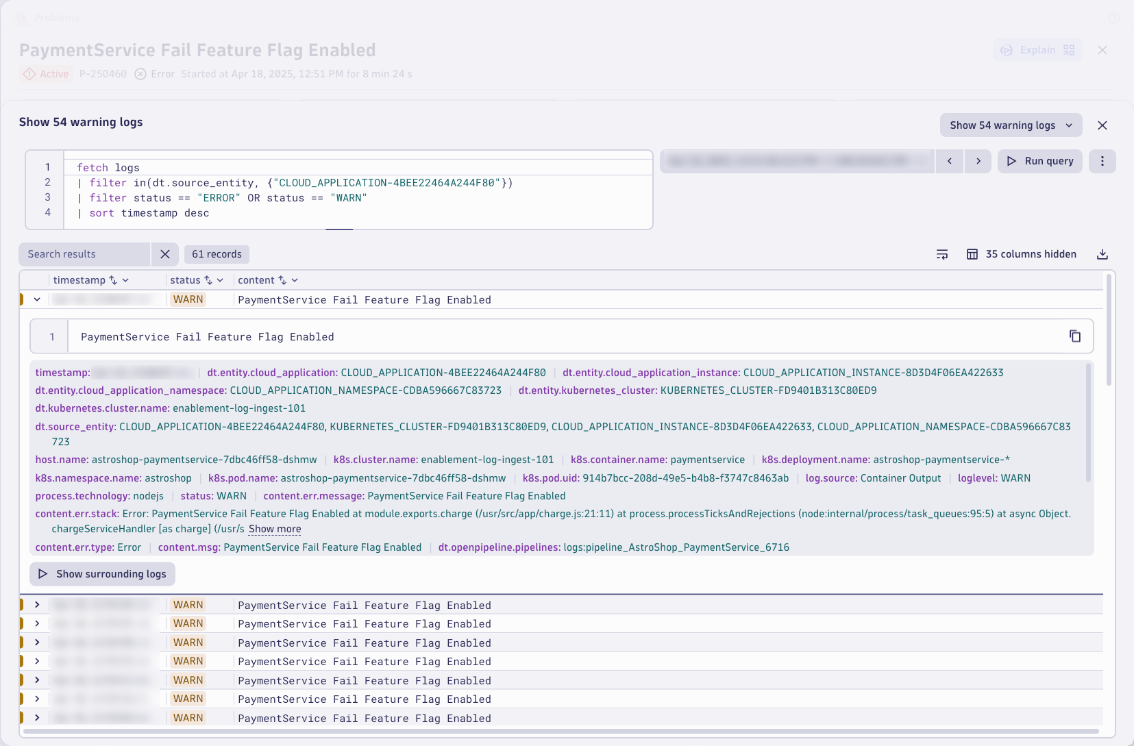Problem Logs