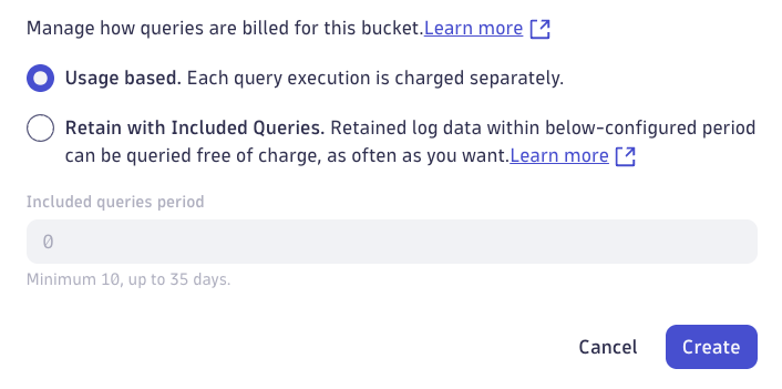 Bucket Logs License Model