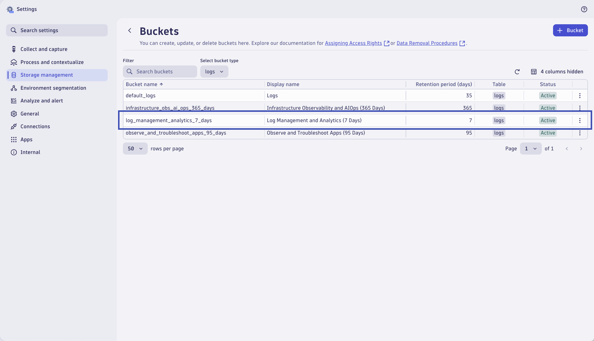 View 7 Days Bucket