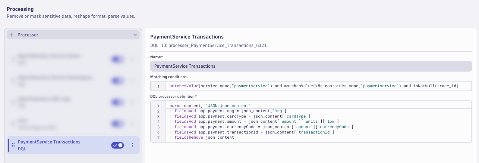 PaymentService Transactions