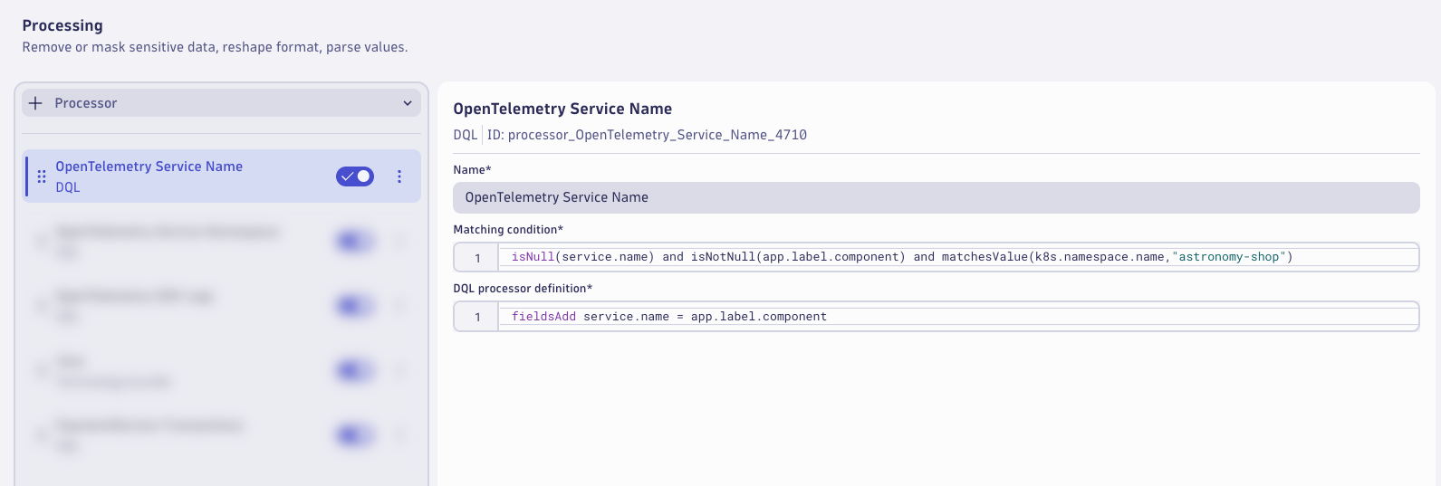 Service Name