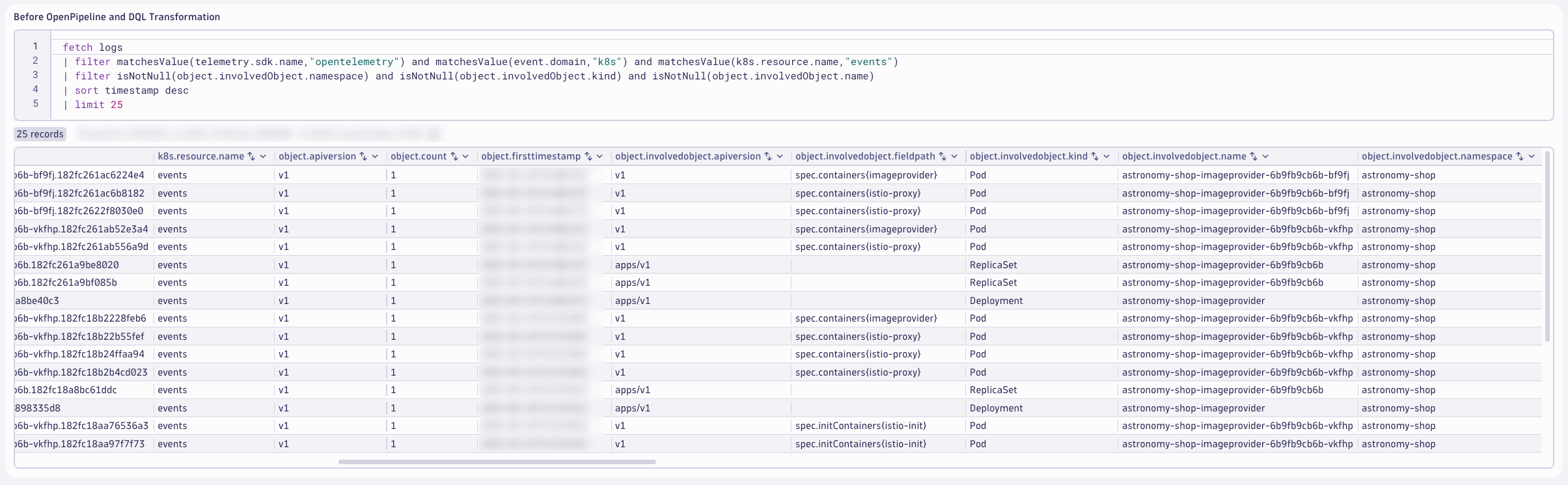 Kubernetes Attributes Pre