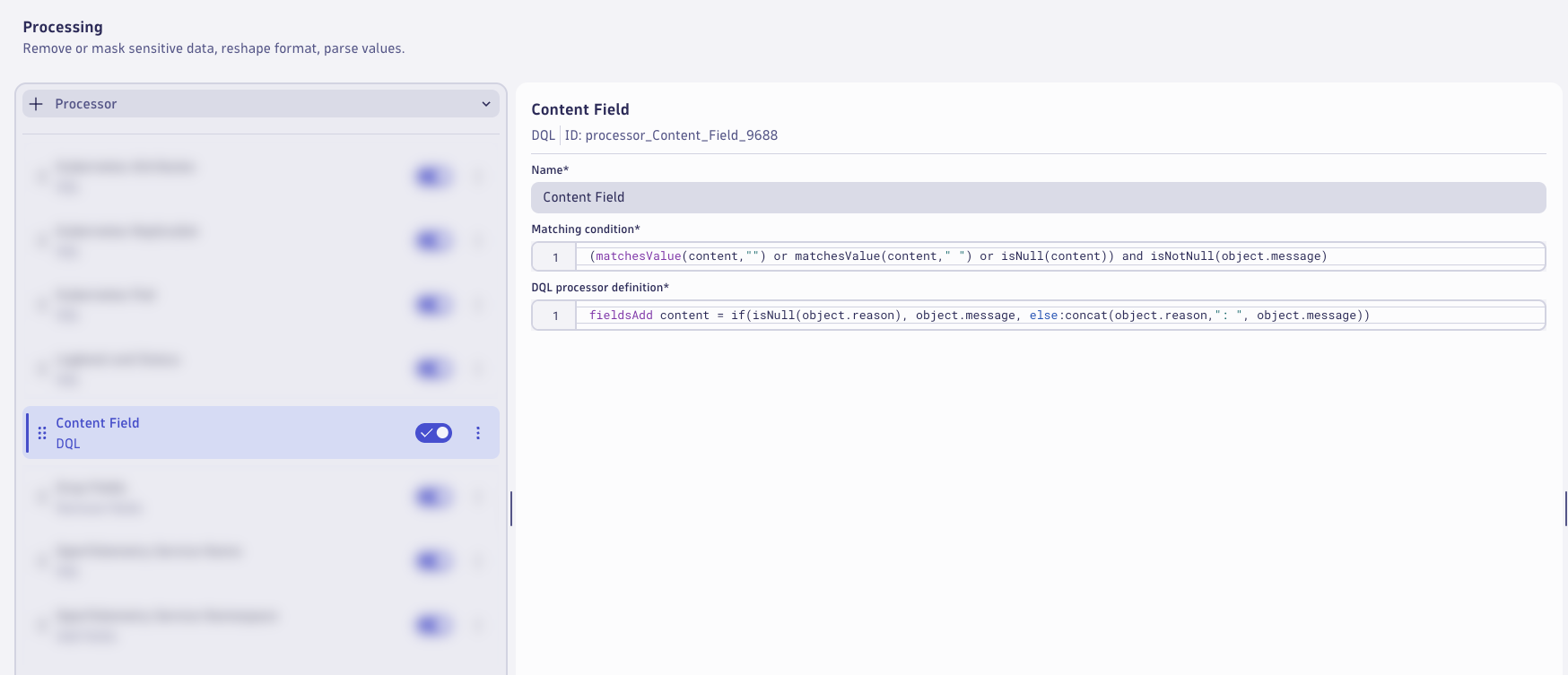 Content Field