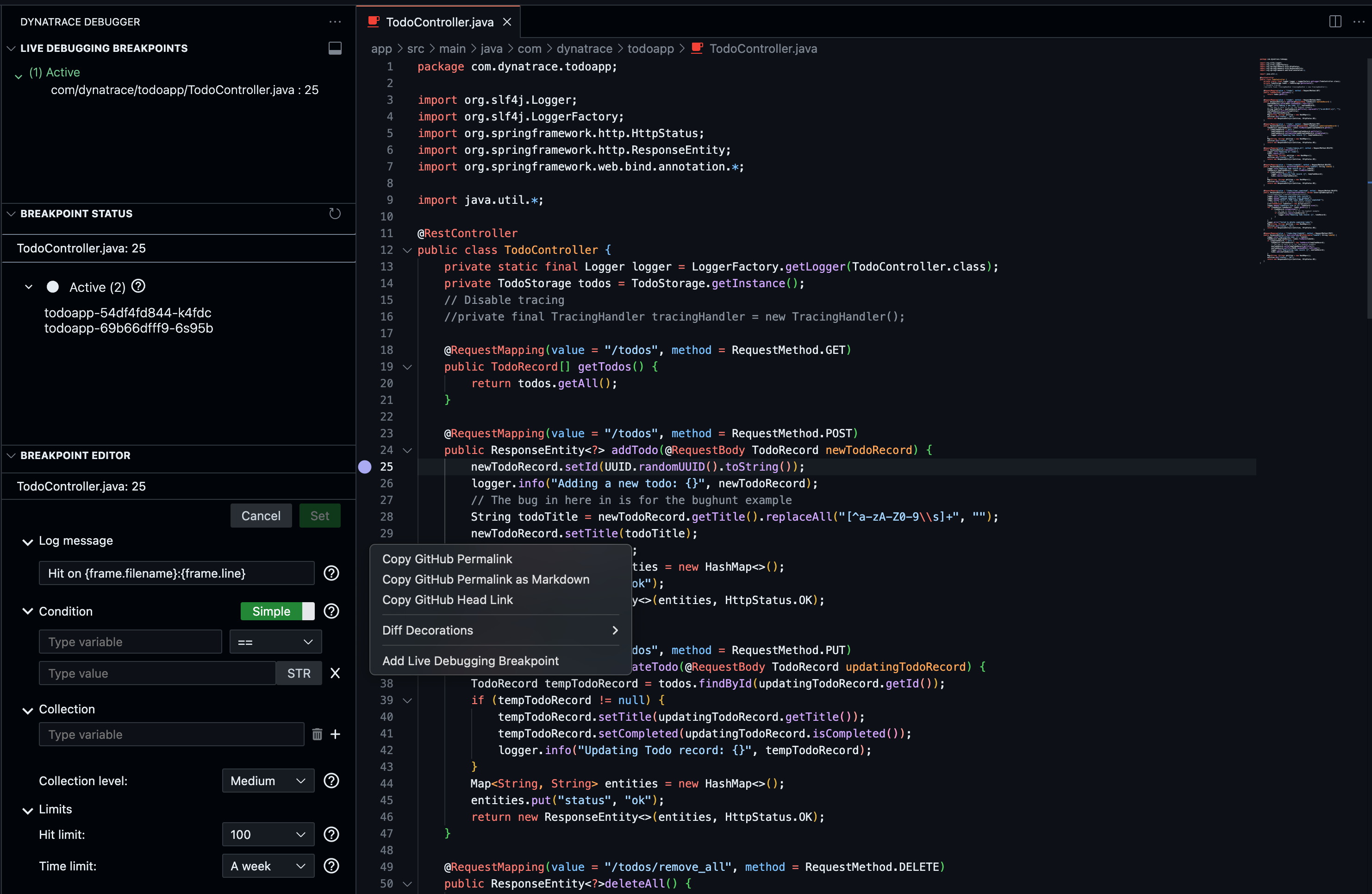 vscode menu