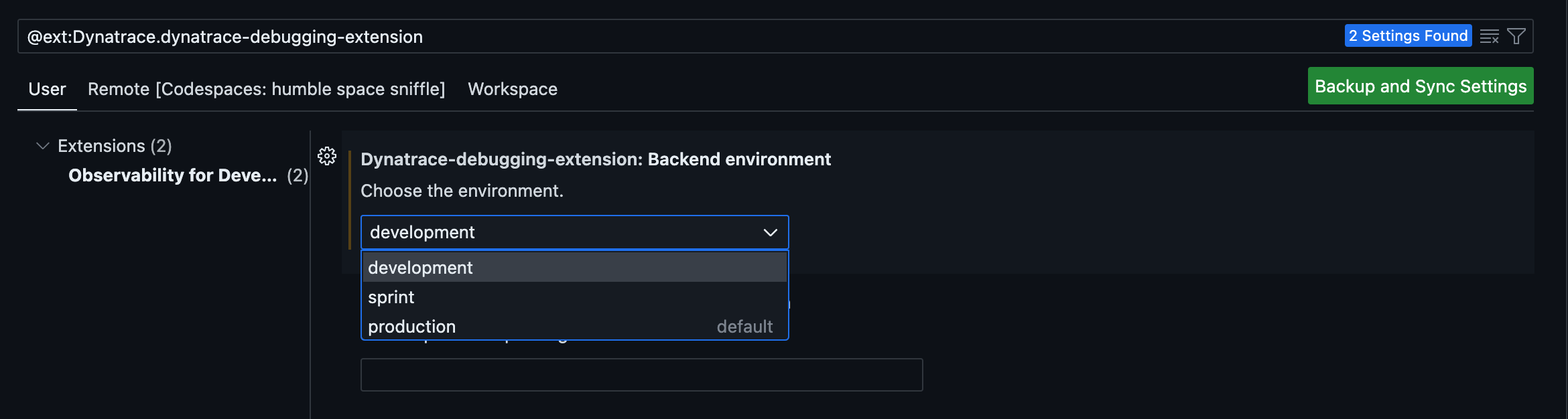 vscode menu