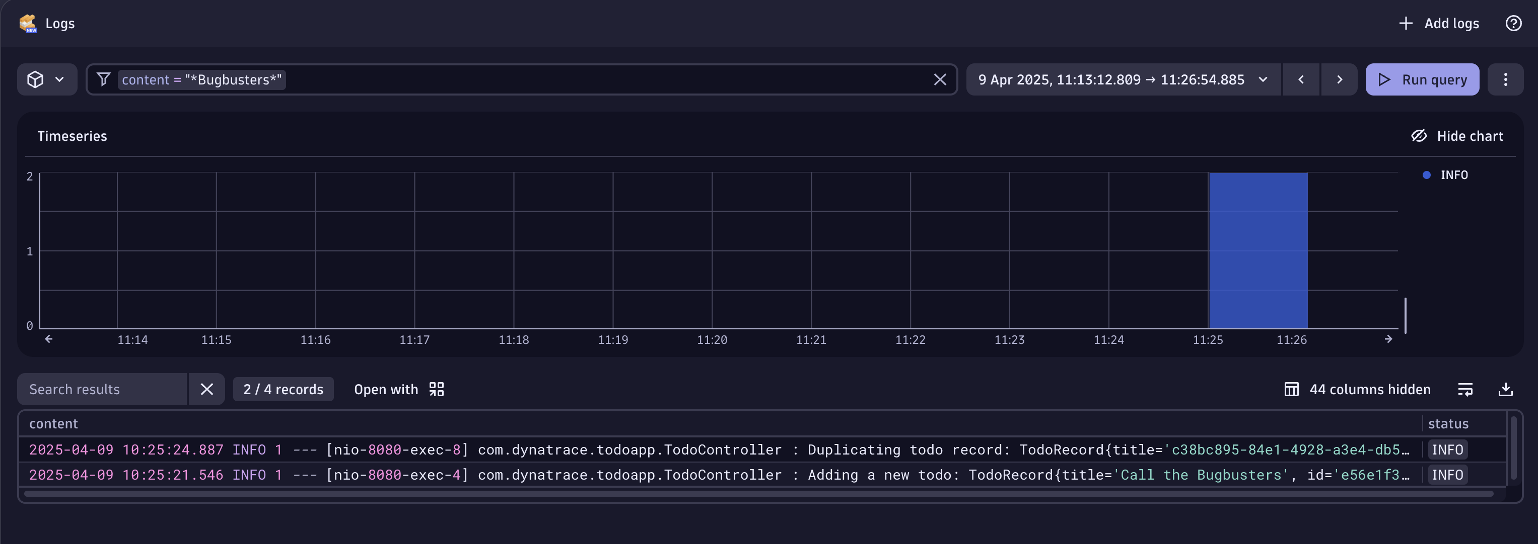 Logs app