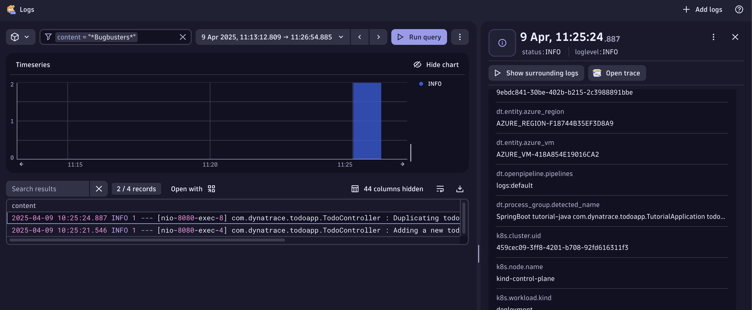 Logs app