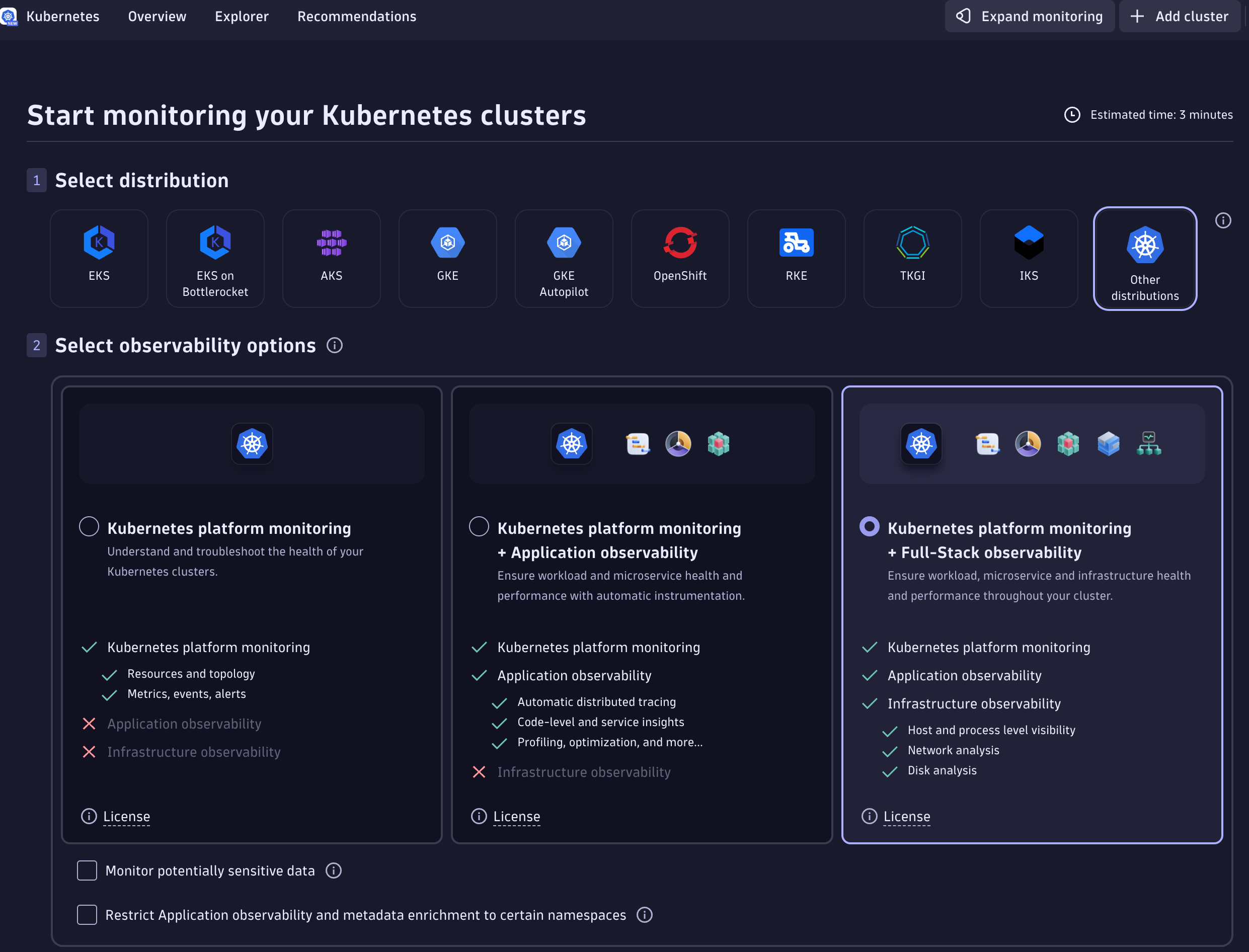 Add Kubernetes cluster