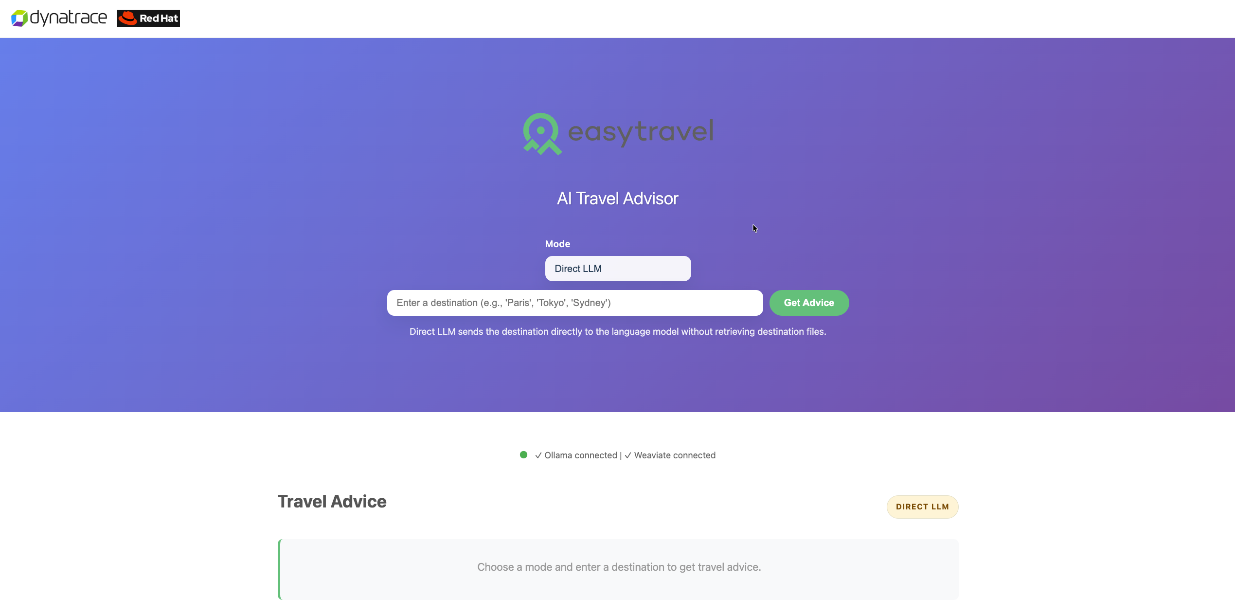 easyTravel AI Travel Advisor
