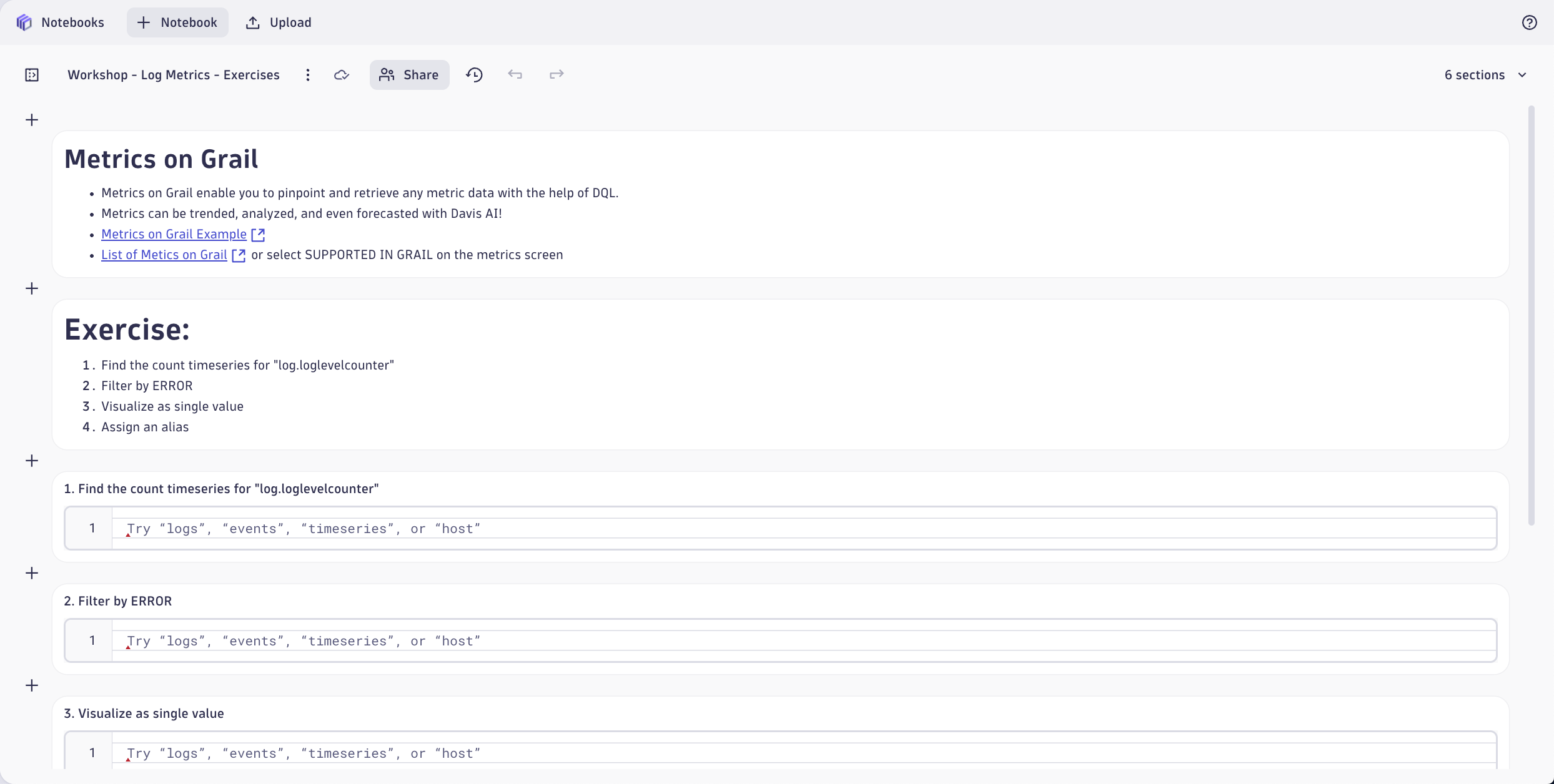 Log Metrics Exercises